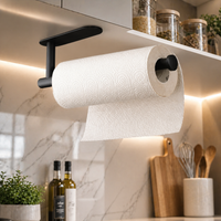 Luxury Modern Wall Mounted Towel Holder Stainless Steel Bathroom Towel Bar Minimalist Brushed Metal Towel Rack Space Saving Durable Rustproof Kitchen Bathroom Organizer Easy Install Premium Home Accessory Wholesale
